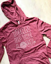 Unisex Turn Up The Love Eco Jersey Hooded Pullover - Breathe in Detroit