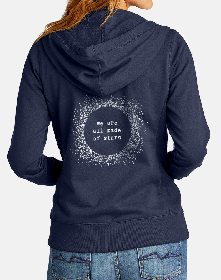 Women's Made Of Stars True Recycled Fleece Zip Hoodie