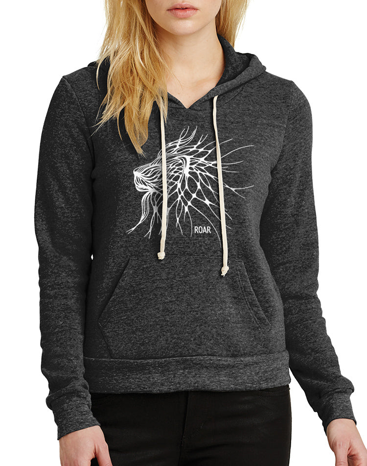 Women's Roaring Lion Eco Fleece Pullover Hoodie – Breathe in Detroit