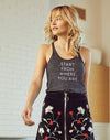 Women's Start From Where You Are Eco Fly Tank - Breathe in Detroit