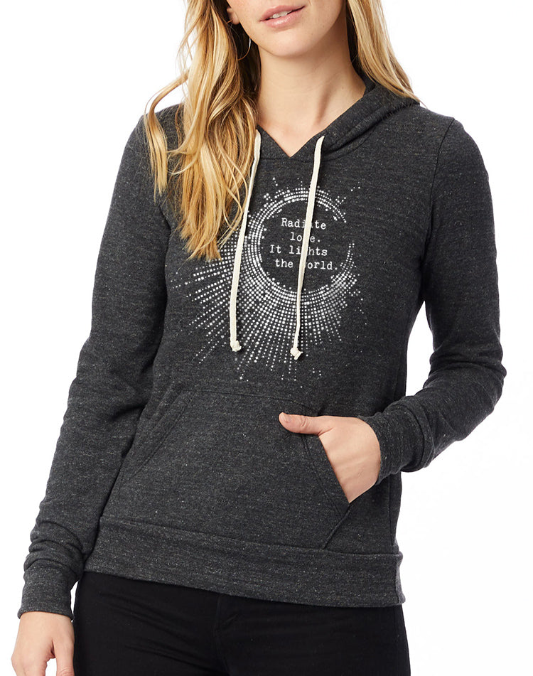 Women's Radiate Love Eco Fleece Pullover Hoodie