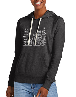 Women's You Only See What You're Looking For True Recycled Pullover Hoodie - Breathe in Detroit