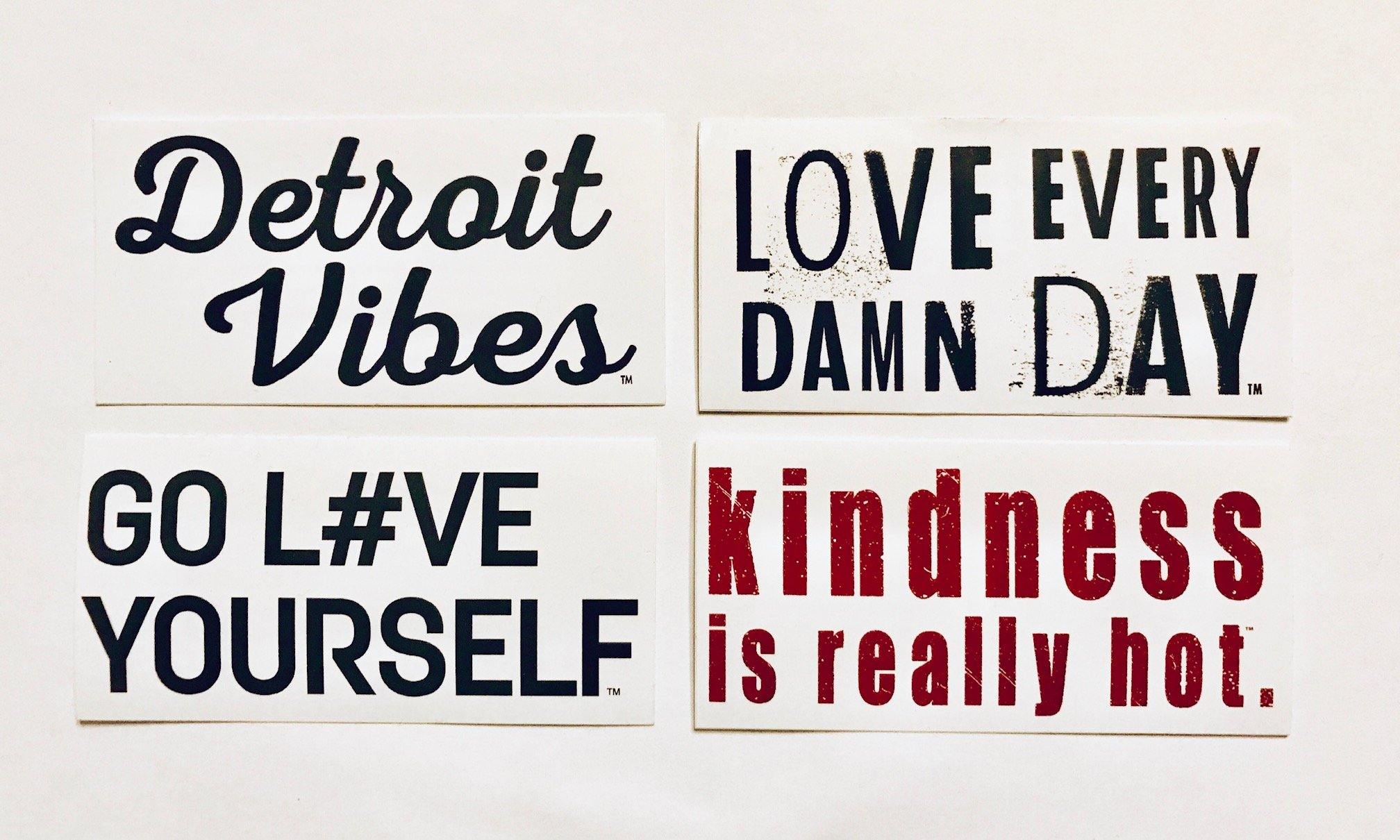 Breathe in Detroit Stickers and Sticker Packs