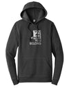 Unisex You Are Here Blended Fleece Hoodie - Breathe in Detroit