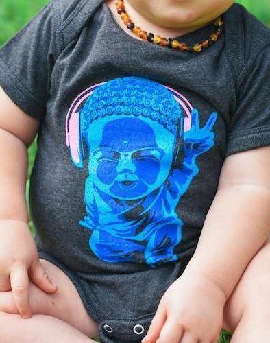 Baby Motown Buddha Bodysuit (Onesie) - Breathe in Detroit