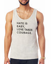 Unisex Love Takes Courage Eco Nep Jersey Tank - Breathe in Detroit