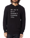 Unisex Because Easy Doesn't Washed Terry Pullover Hoodie - Breathe in Detroit