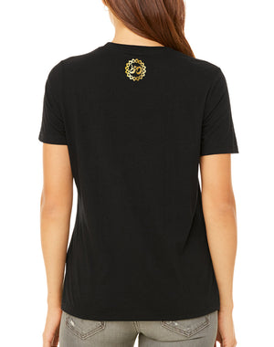Women's Solid Gold Listen To Your Soul Relaxed Fit Tee - Breathe in Detroit