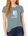 Women's You Are Here Eco Jersey Tee - Breathe in Detroit