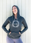 Women's Stars Eco-Jersey Hooded Pullover - Breathe in Detroit