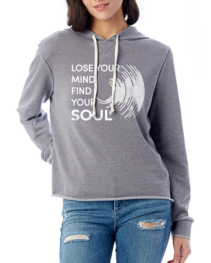 Women's Lose Your Mind French Terry Pullover Hoodie - Breathe in Detroit