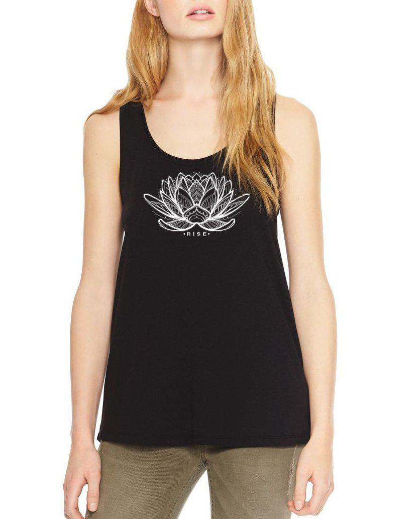 Women's Bamboo Racerback Rising Lotus Tank