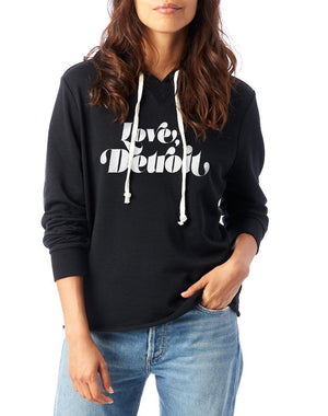 Women's Love From Detroit French Terry Pullover Hoodie - Breathe in Detroit