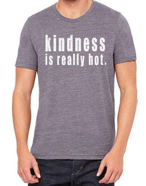 Unisex Kindness Is Really Hot Triblend Tee - Breathe in Detroit