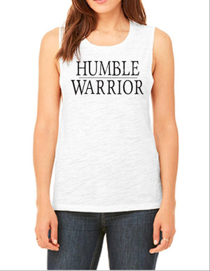 Women's Humble Warrior Slub Muscle Tank - Breathe in Detroit