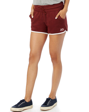 Women's French Terry Vintage Track Shorts - Breathe in Detroit