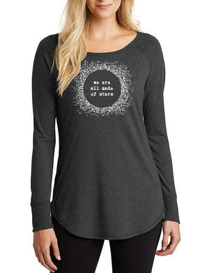 Women's Stars Triblend Long-Sleeve Tunic - Breathe in Detroit