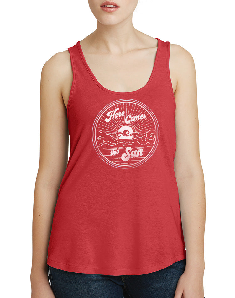 Women's Here Comes The Sun Vintage Eco Tank - Breathe in Detroit