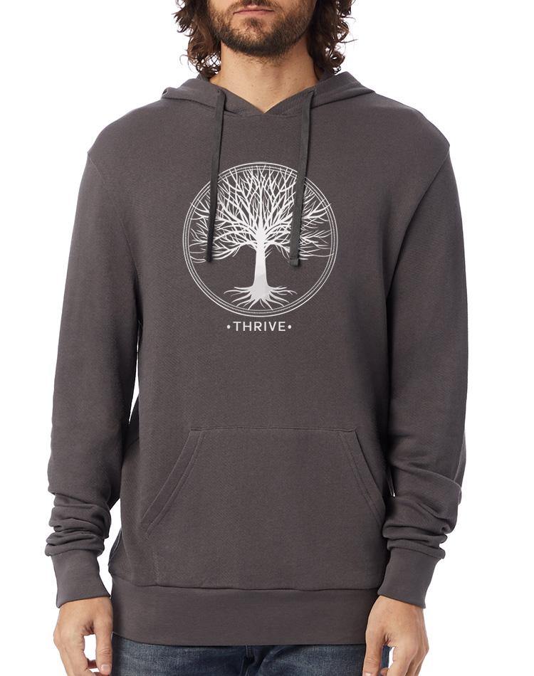 Unisex Thrive Washed Terry Pullover Hoodie - Breathe in Detroit
