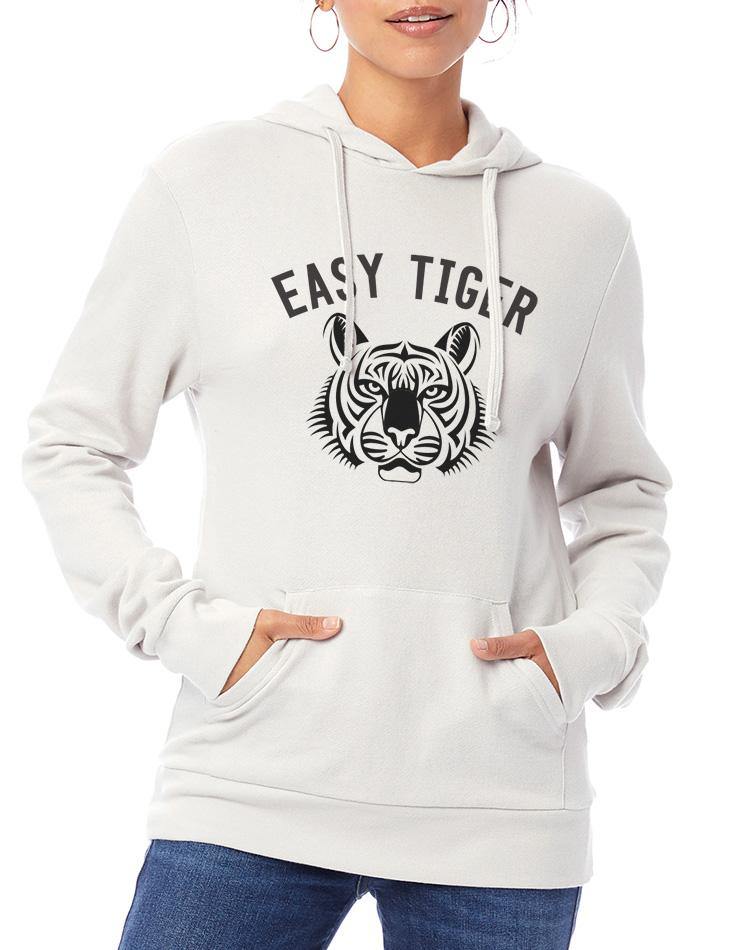 Unisex Easy Tiger Washed Terry Pullover Hoodie - Breathe in Detroit