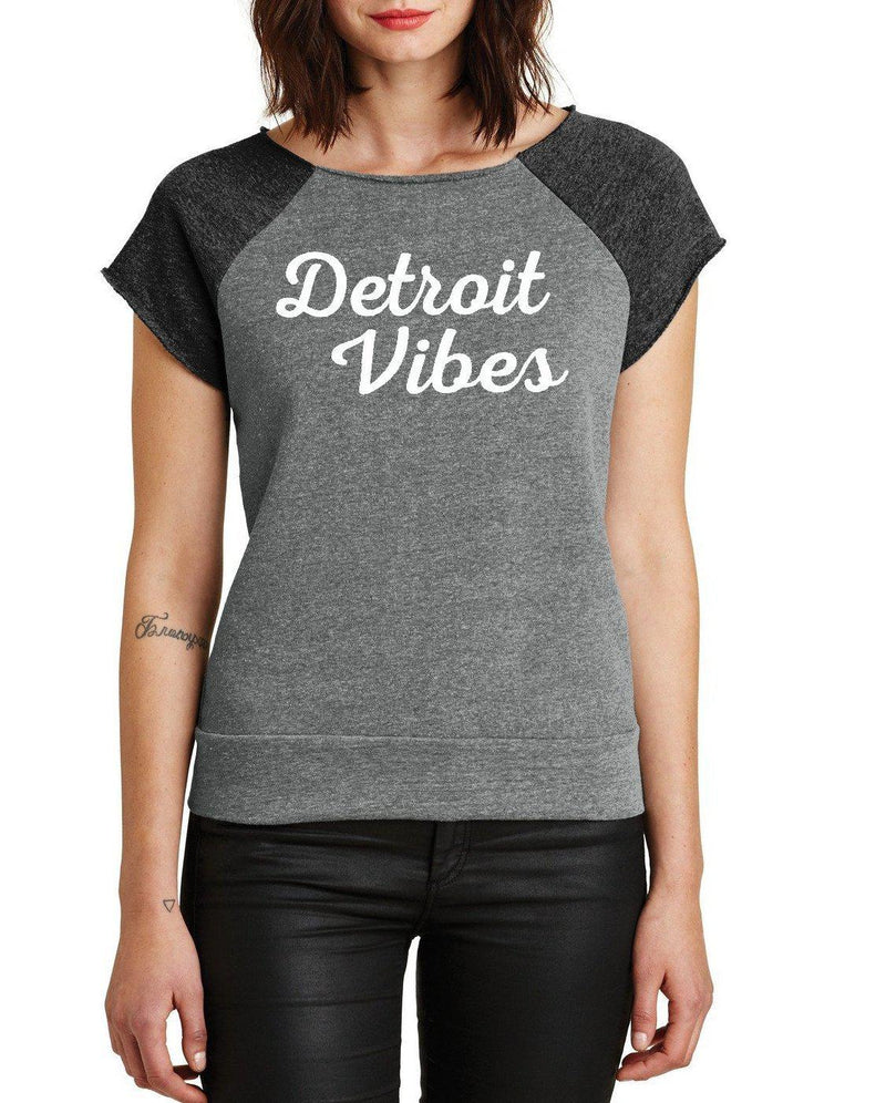 Women's Detroit Vibes Cutoff Eco-Fleece - Breathe in Detroit