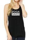 Women's Yoga Saves Slub Flow Tank - Breathe in Detroit