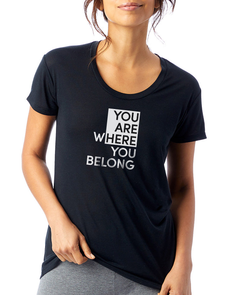 Women's You Are Here Slinky Tee - Breathe in Detroit